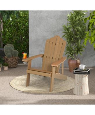 Weather Resistant HIPS Outdoor Adirondack Chair with Cup Holder