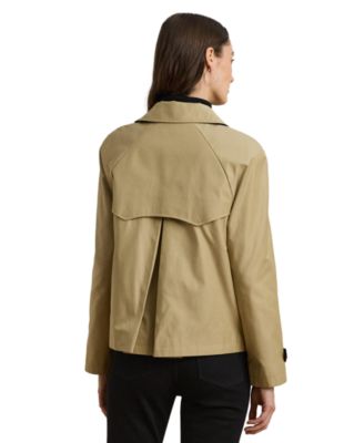 Lauren Ralph Lauren Women's Short Double-Breasted Trench