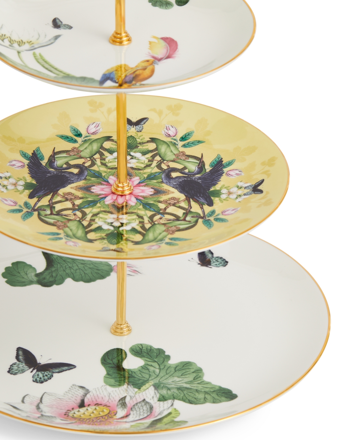 Wedgwood Waterlily Cake Stand, 3 Tier