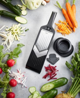 GEFU Japanese Steel V-Blade with 2 Julienne Blade Attachment Mandolin