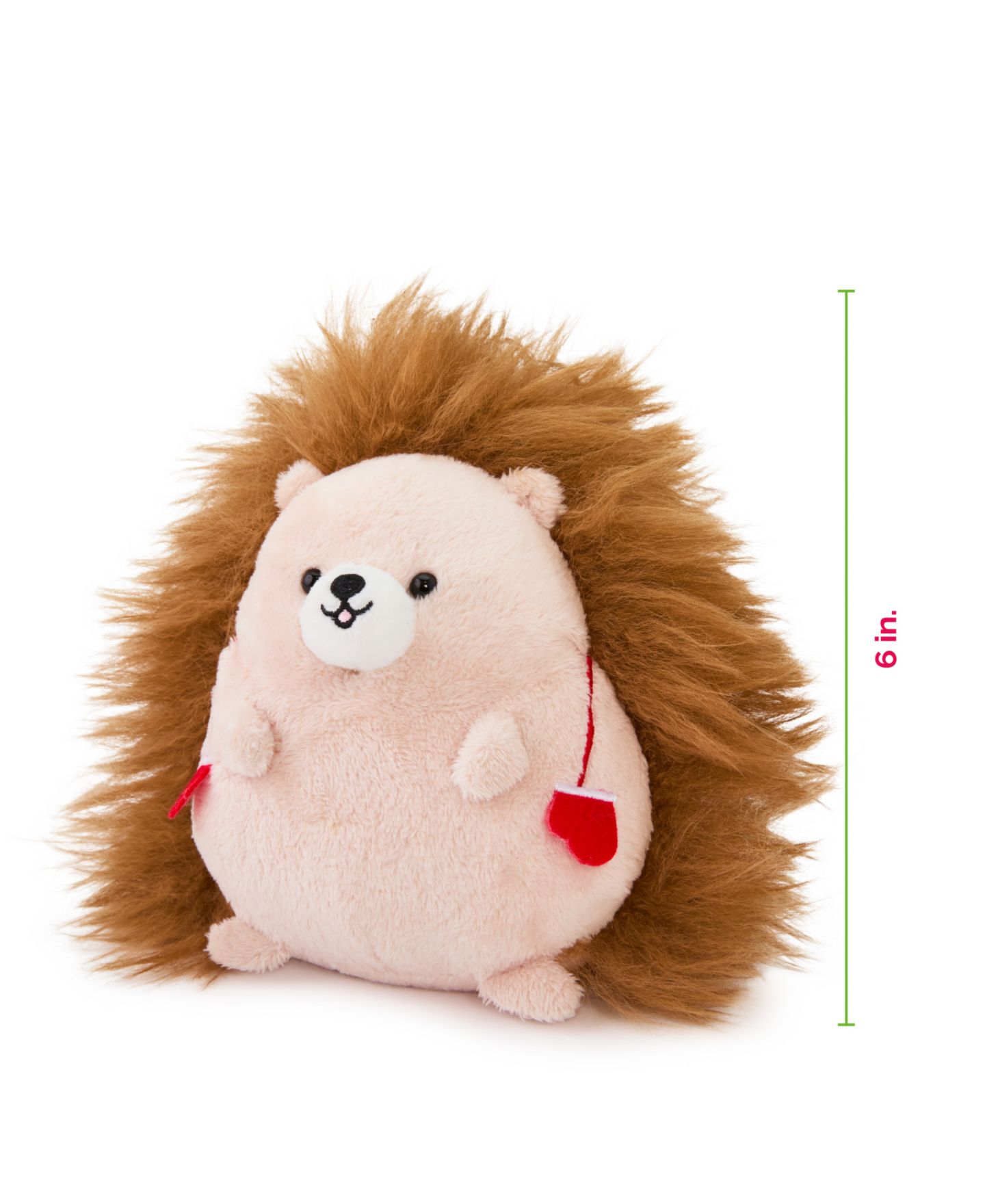 Детская мягкая игрушка Geoffrey's Toy Box 6" Winter Hedgehog with Mitts Plush Toy — фото 6
