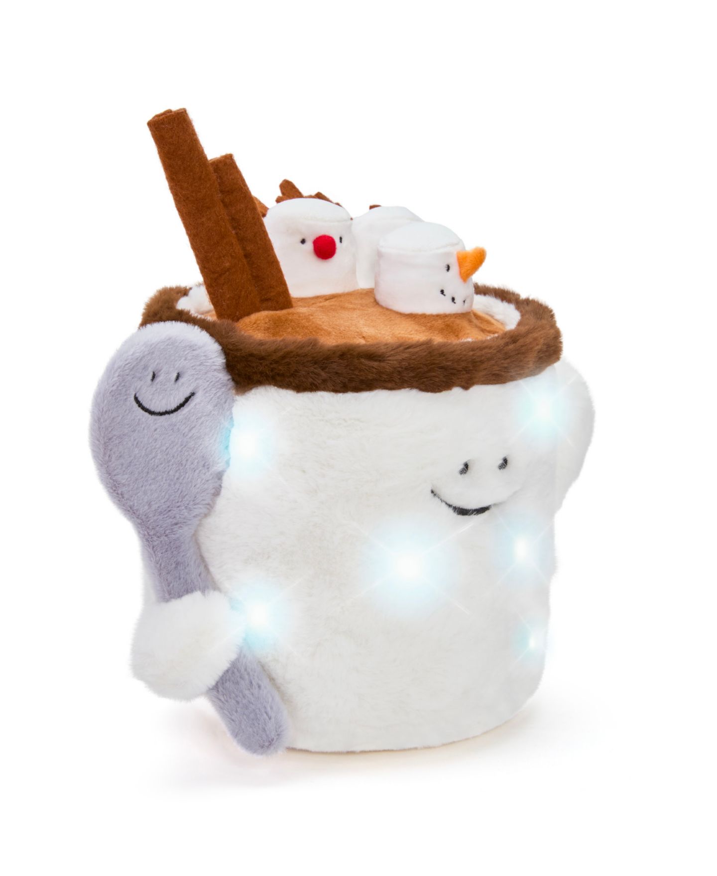 Детская мягкая игрушка Geoffrey's Toy Box Star Brights 12" LED Light-Up Plush Hot Chocolate Toy — фото 1