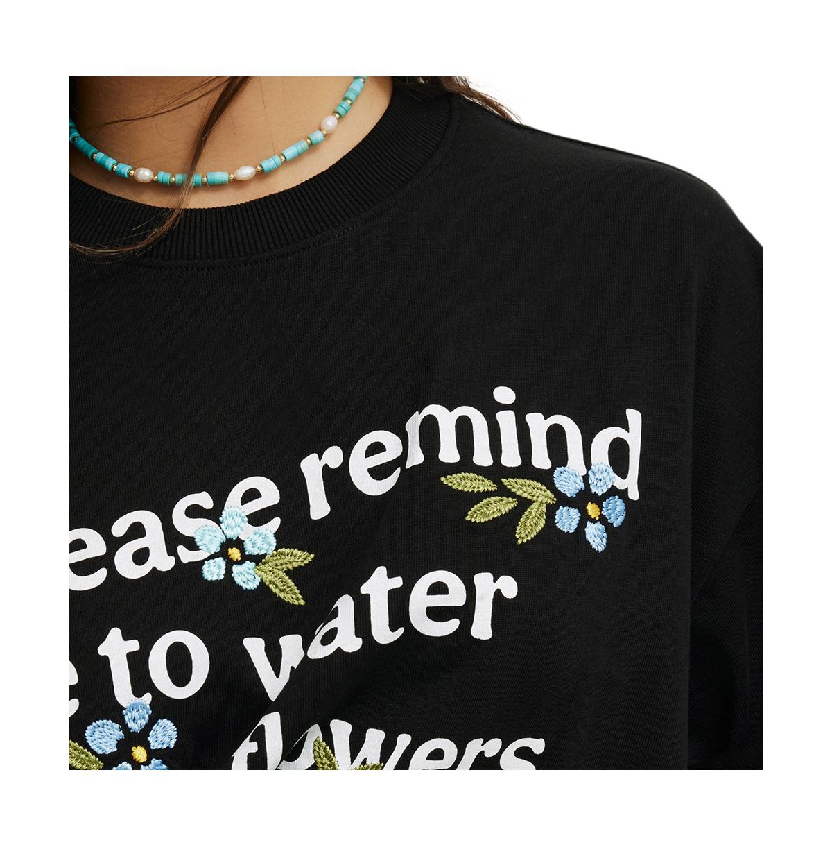 Cotton On Women's The Premium Boxy Graphic Tee - black