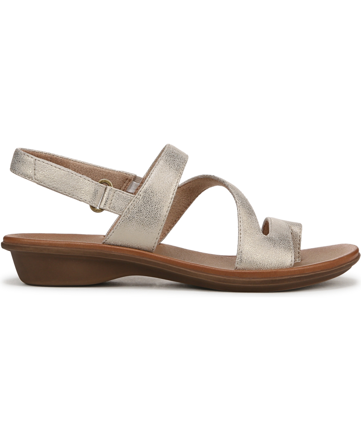 Soul Naturalizer Shakina Toe Loop Slingback Sandals In Gold