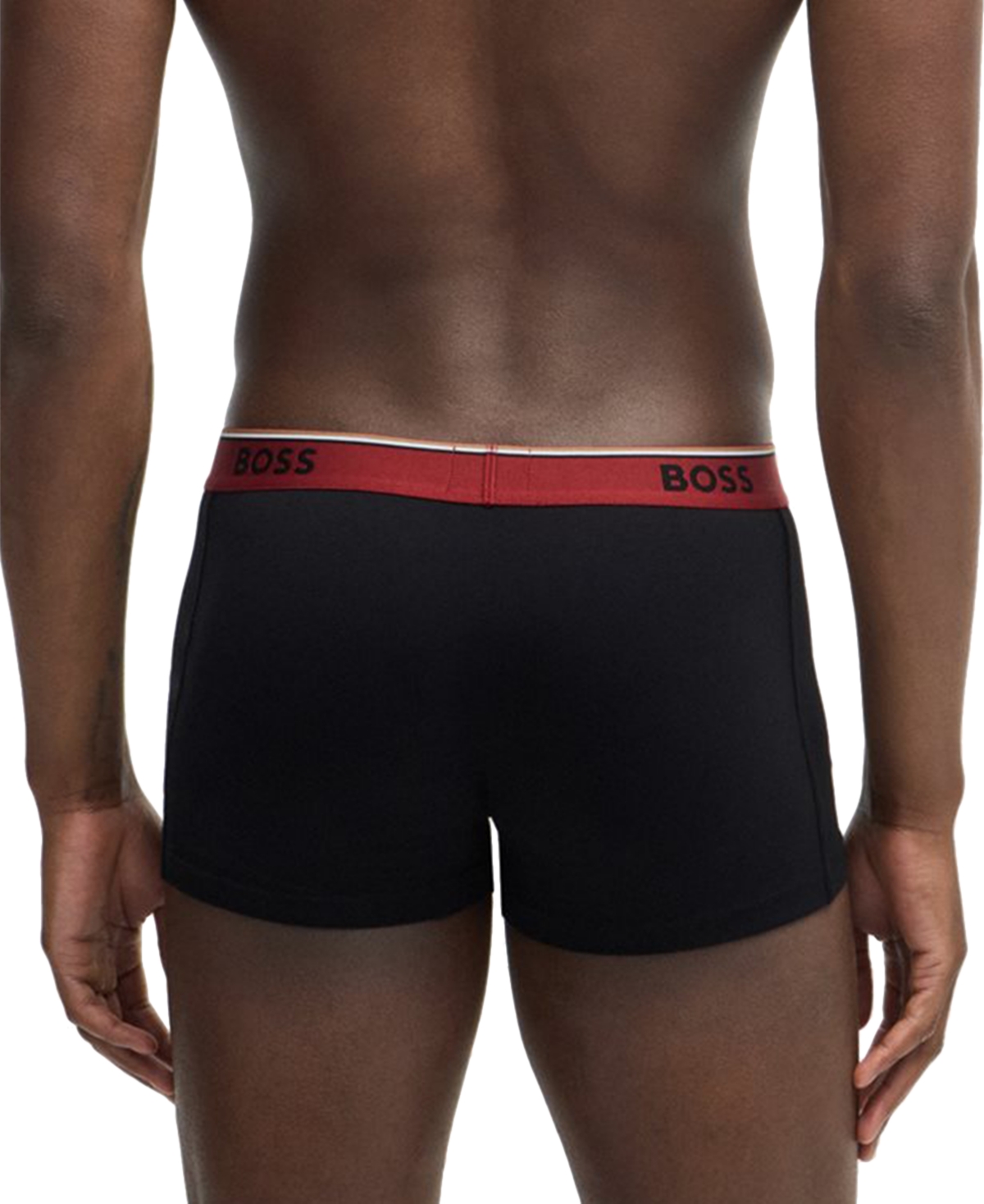 Hugo Boss Men's Power Trunks, 3-pack - Black with Red Band Assorted