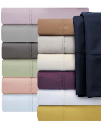 1000 Thread Count Cotton Blend Solid Deep Pocket Bed Sheet Set, California King