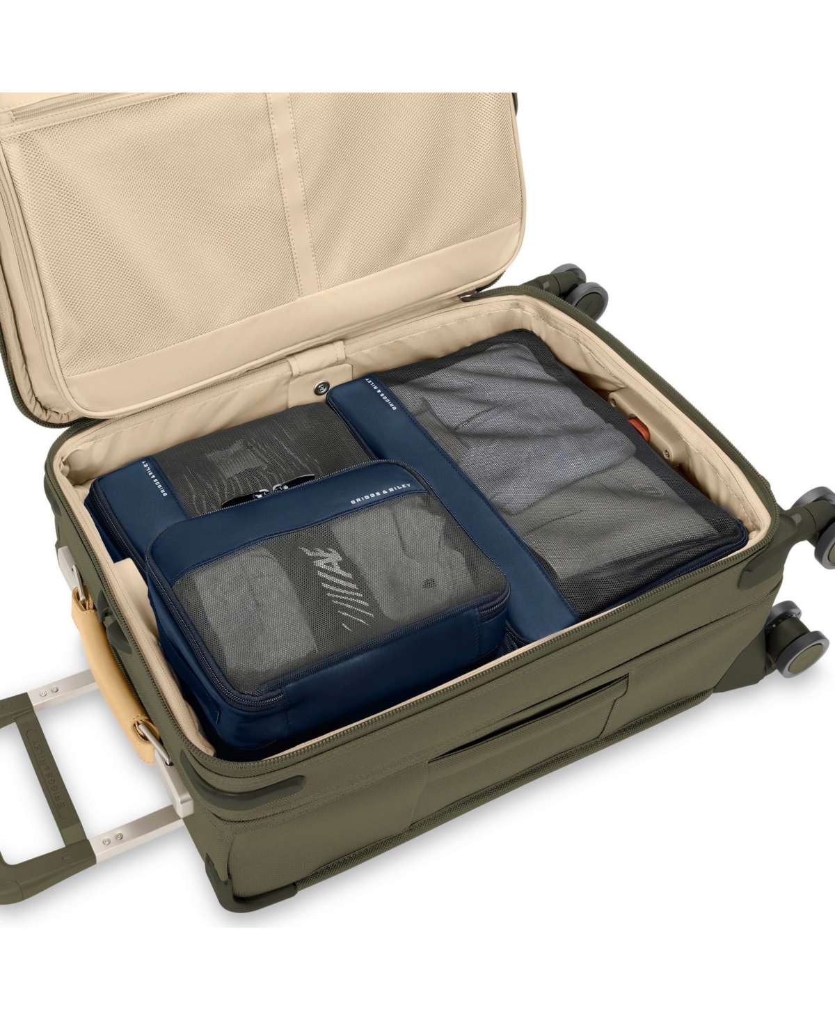 Briggs & Riley Travel Essentials Carry On Packing Cube Set In Navy