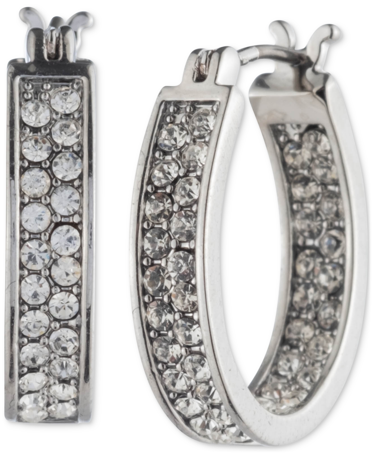 GIVENCHY ジバンシィ Crystal Pave In&Out Extra Small Hoop Givenchy Crystal Pavé In & Out Extra Small Hoop Earrings