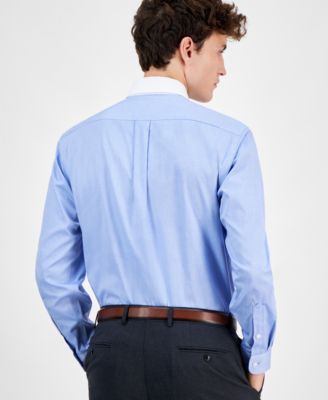 Men's Pinpoint Solid Dress Shirt, Exclusively at Macy's