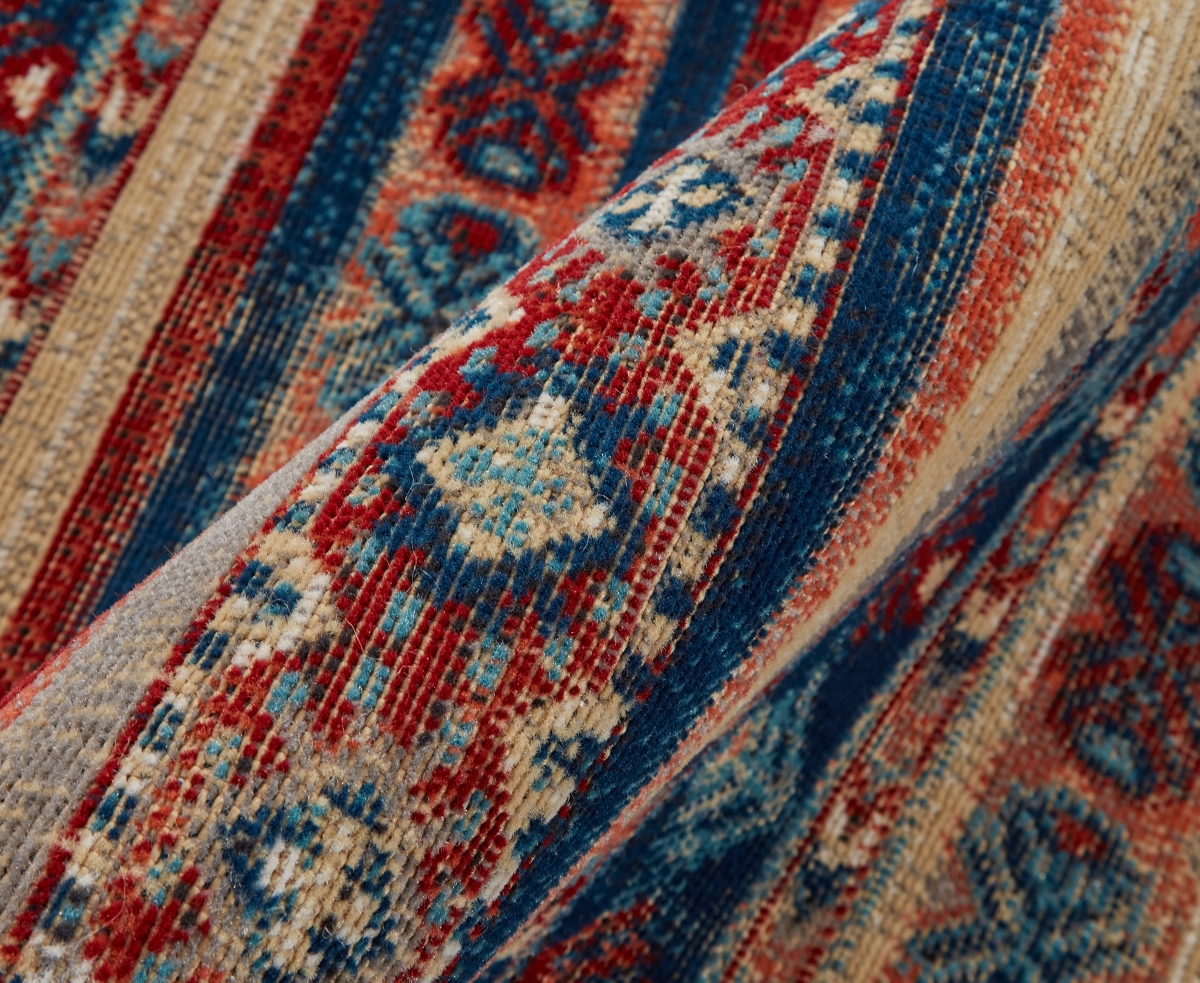 Feizy Nolan 39atf 2'10''x7'10'' Runner Area Rug In Blue,red