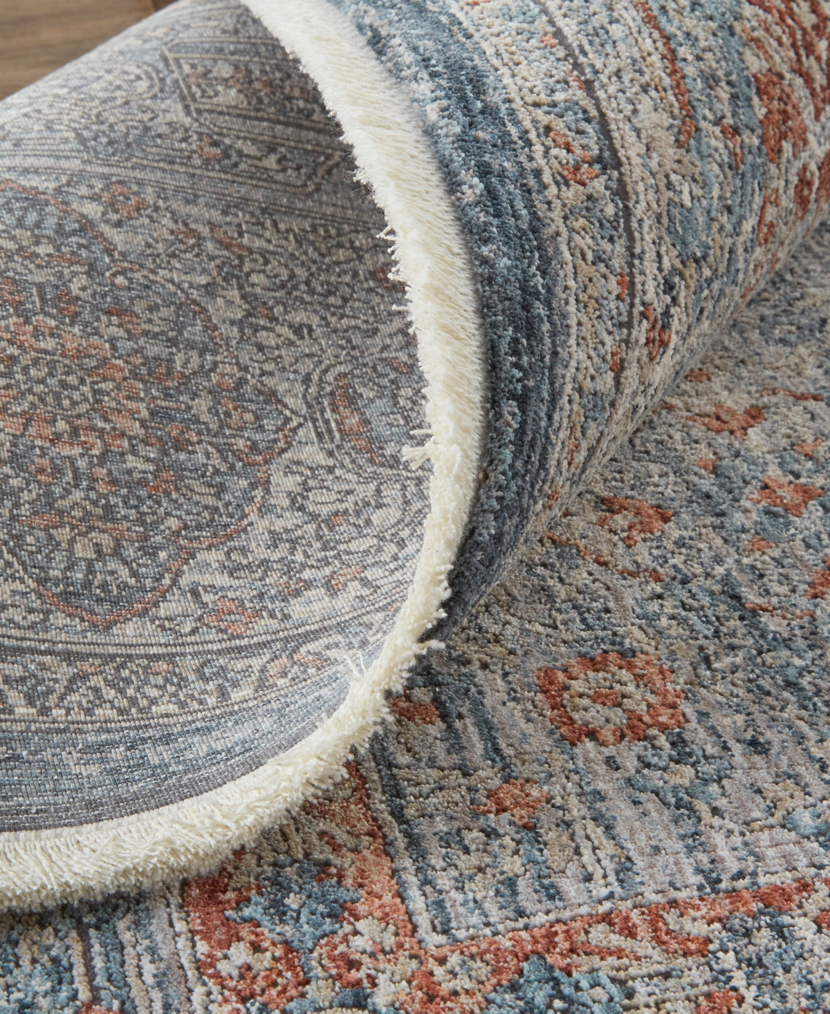 Shop Feizy Marquette 3778f 6'7''x9'10'' Area Rug In Gray,blue