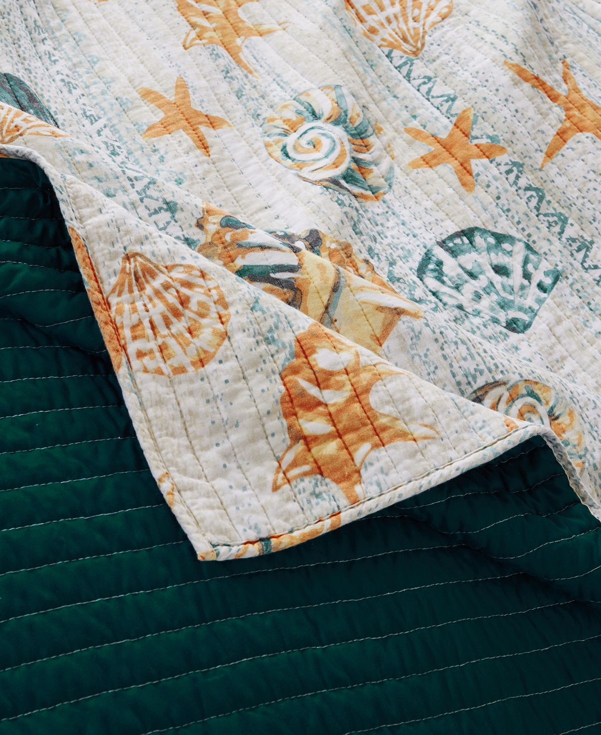 Greenland Home Fashions Kona Coastal Paradise Reversible 3-pc. Quilt Set, Full/queen In Ocean