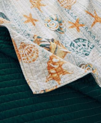 Kona Coastal Paradise Reversible 3-Pc. Quilt Set, King