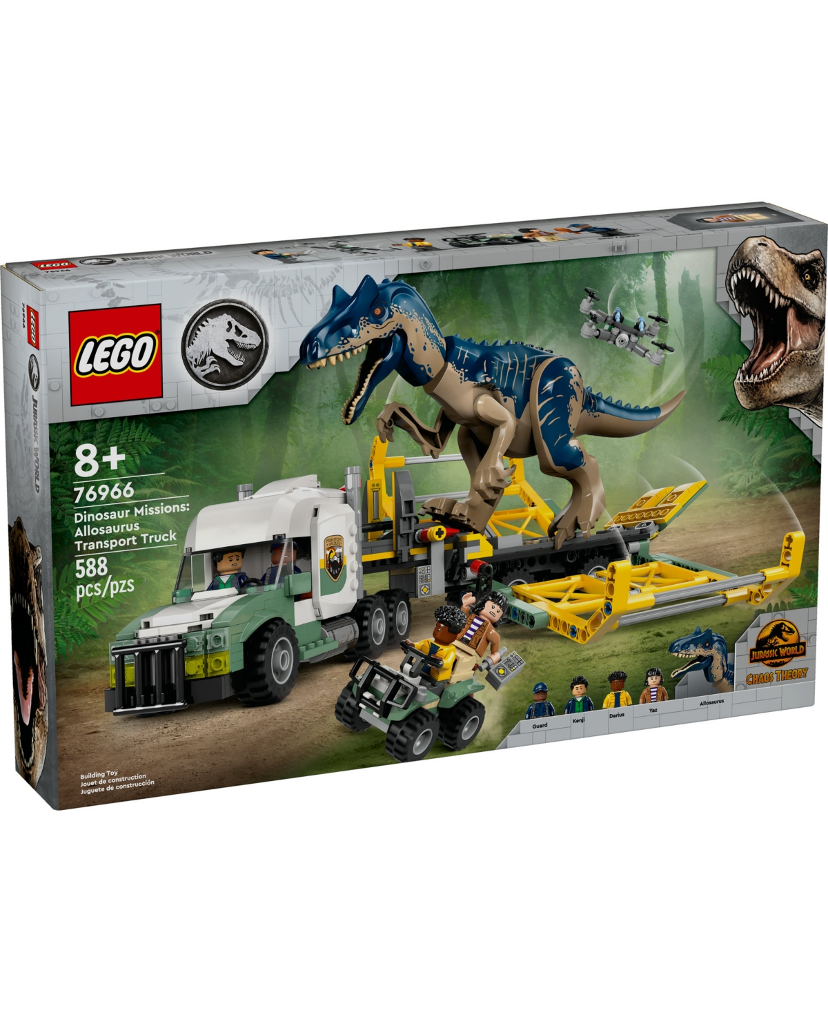 Lego Jurassic World Dinosaur Missions: Allosaurus Transport Truck 76966 In Multi Color