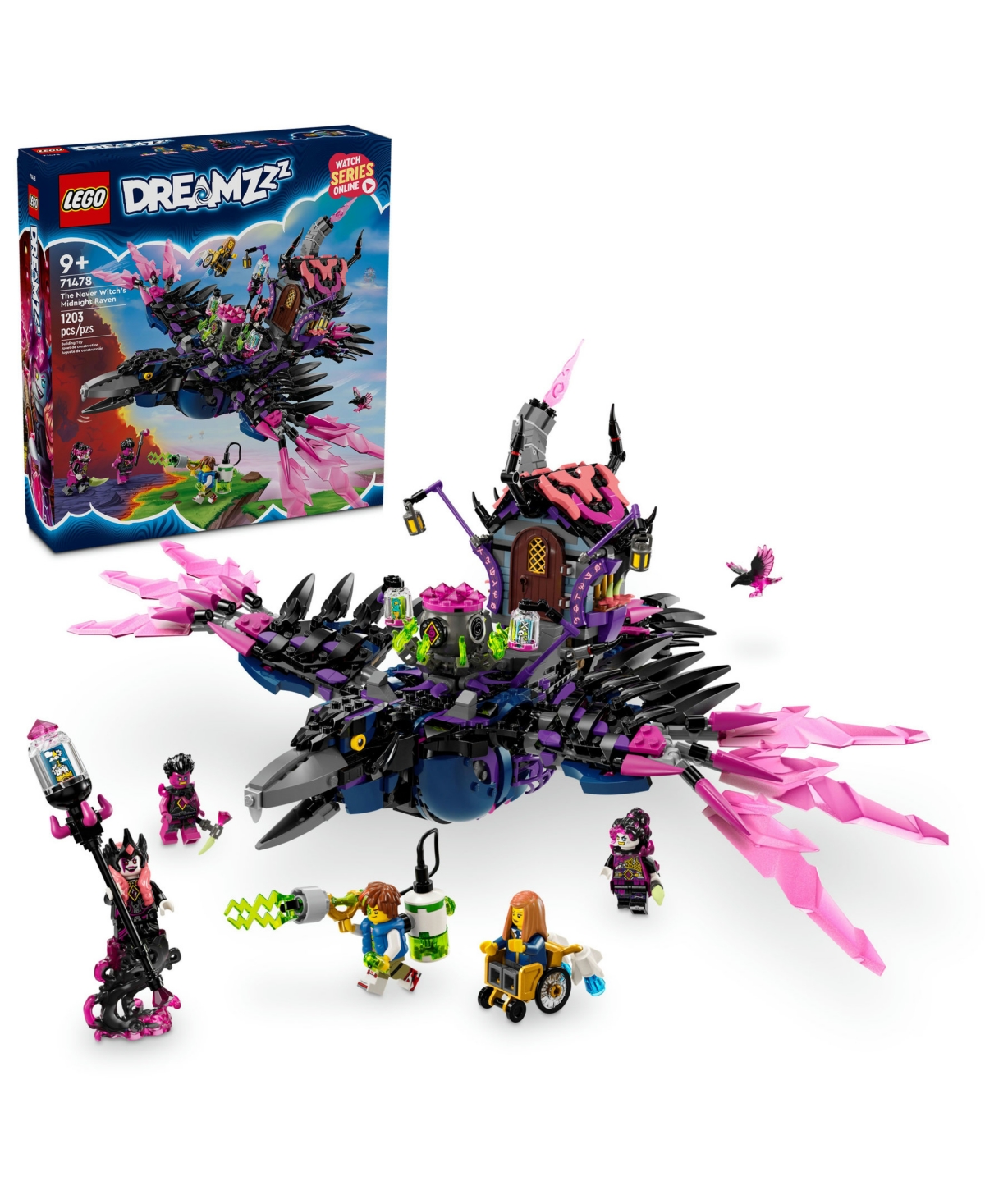 LEGO DREAMZZZ THE NEVER WITCH'S MIDNIGHT RAVEN TOY 71478 