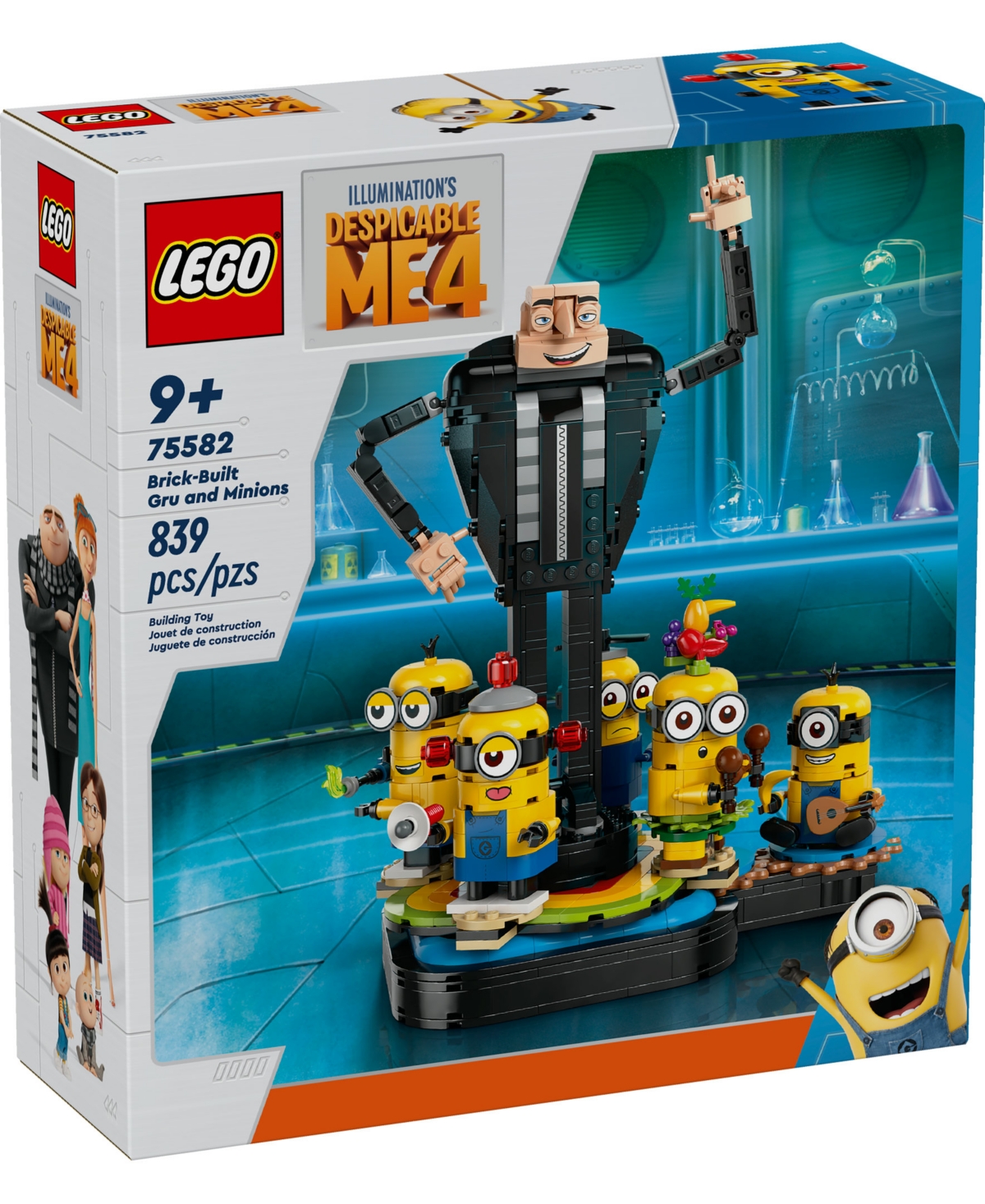 Lego Despicable Me 4 Brick-built Gru And Minions Set 75582 In Multi Color