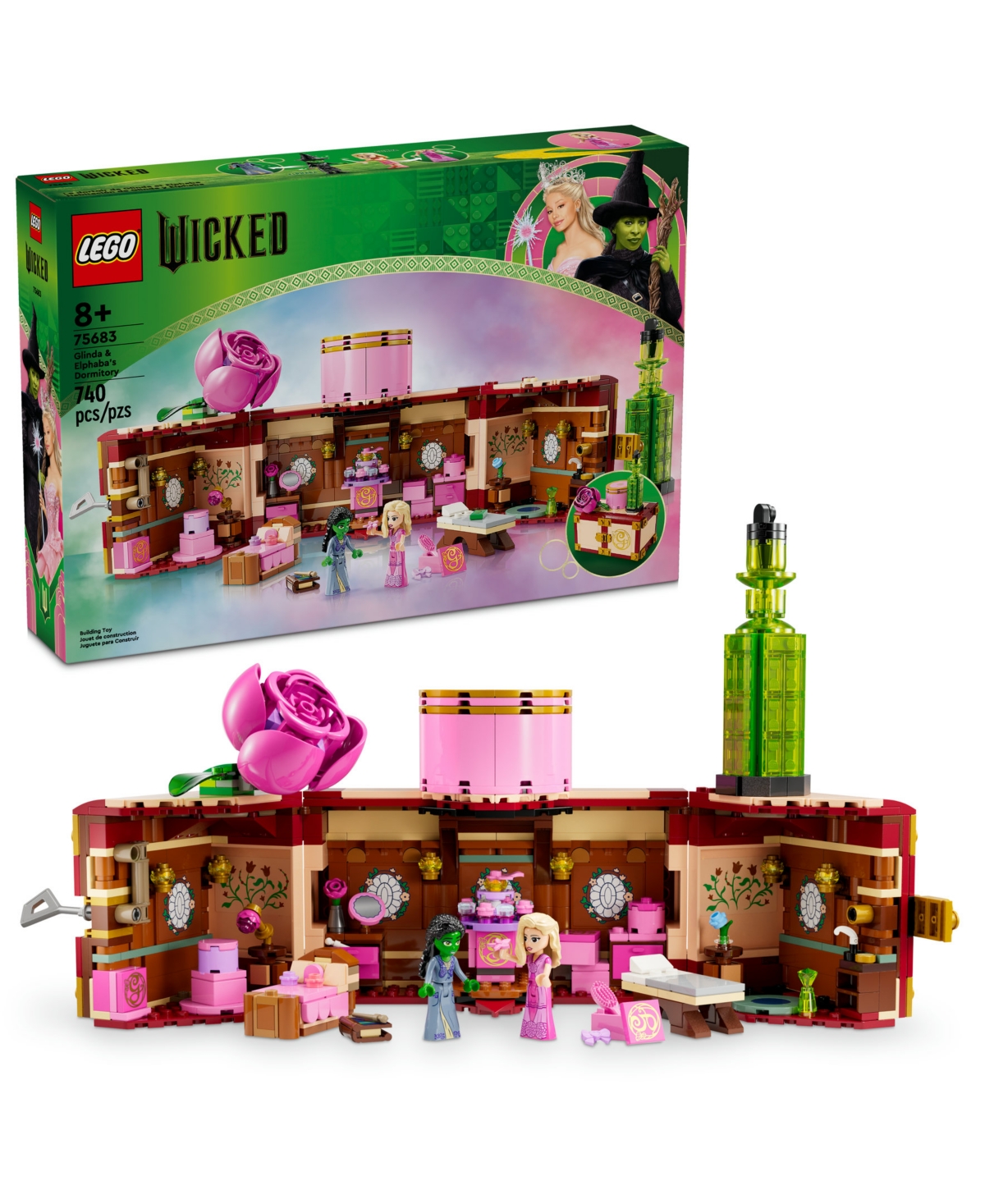 LEGO WICKED GLINDA ELPHABA'S DORMITORY COLLECTIBLE TOY MODEL 75683 