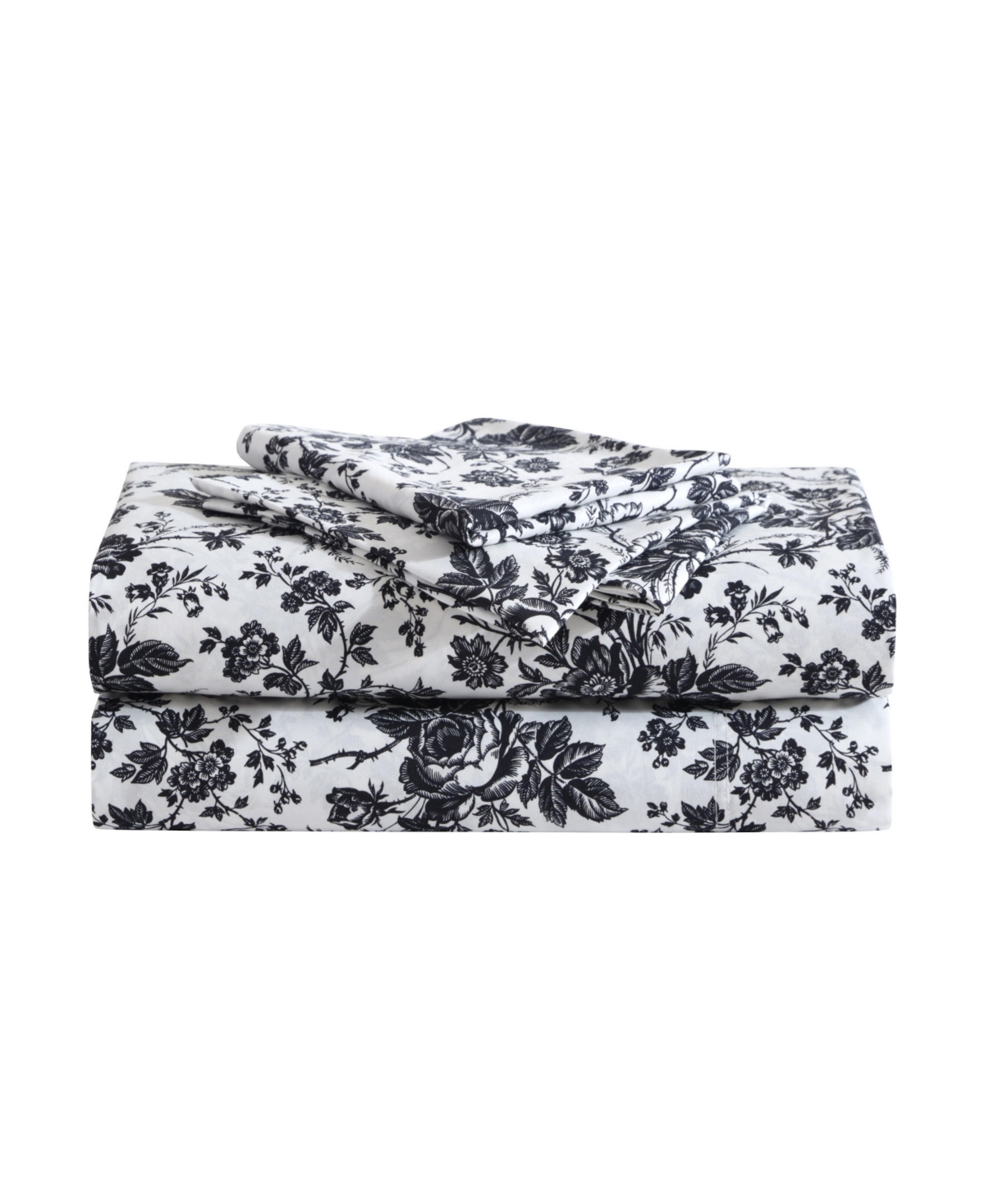 BETSEY JOHNSON PRINTED MICROFIBER 3 PIECE SHEET SET, TWIN XL 