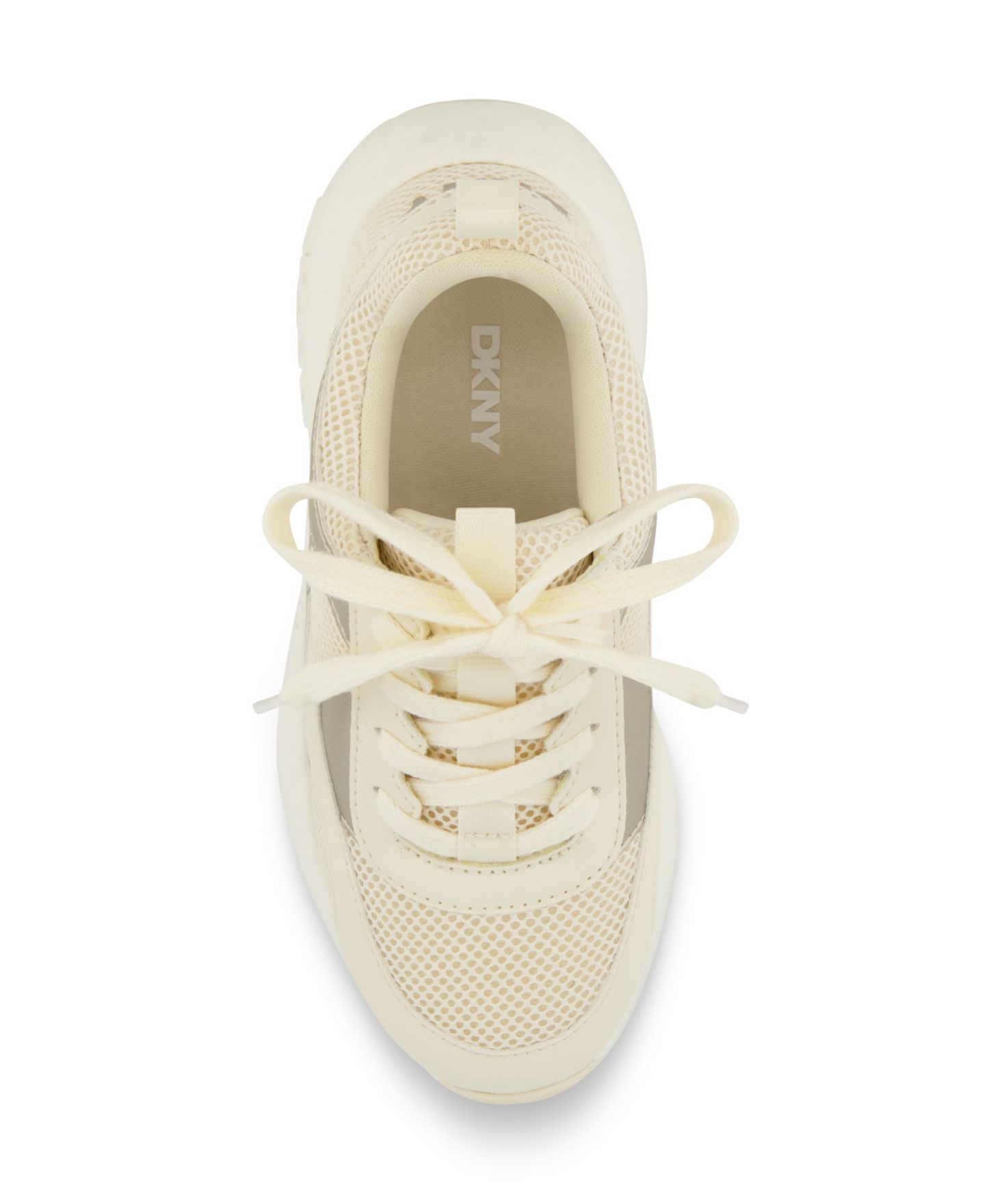 Кроссовки DKNY Taylor Teresa Logo Sneaker для девочек, цвет: Кремовый — фото 5