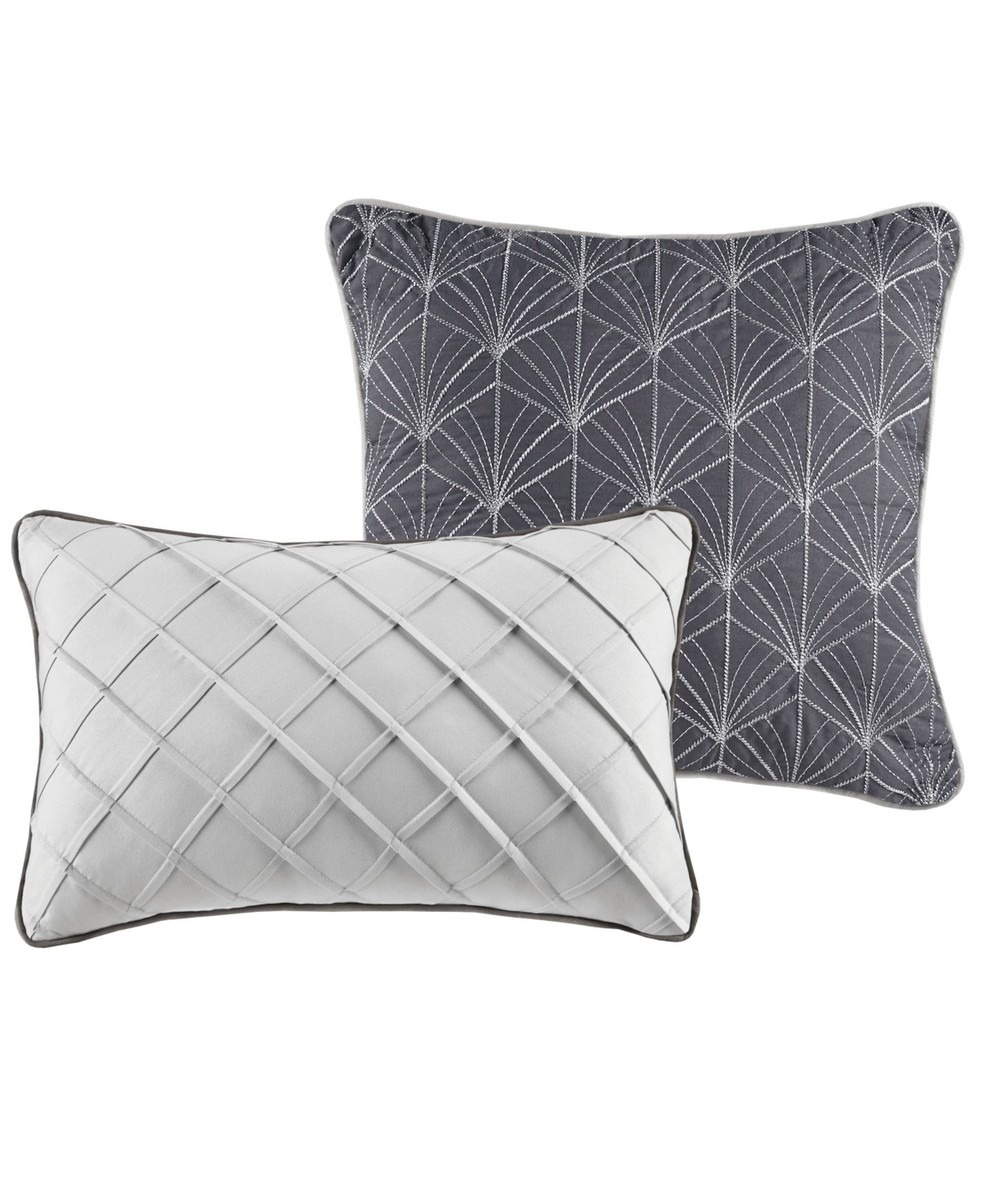 Madison Park Emilia Jacquard 12-pc. Comforter Set, California King In Silver