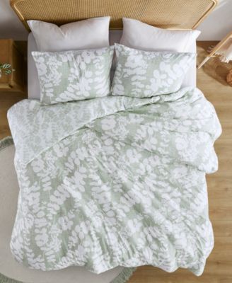 Aria Floral Print Reversible 3-Pc. Comforter Set, Full/Queen