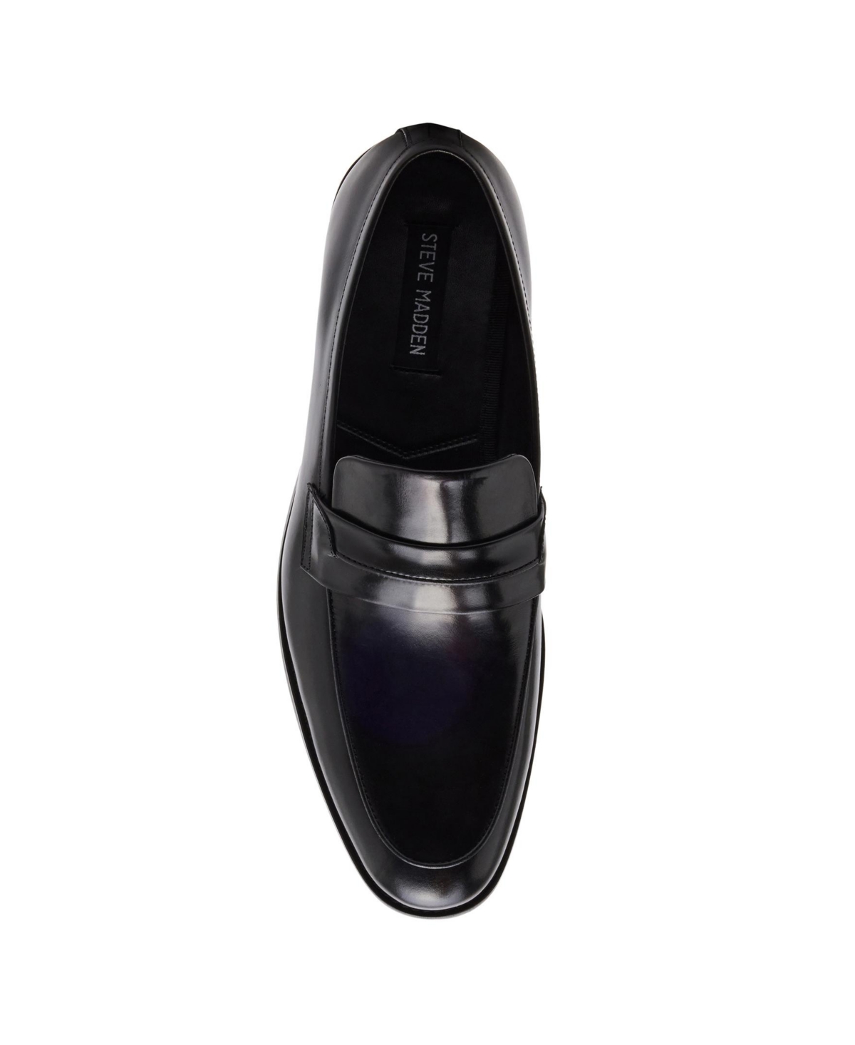 Steve Madden Men's Marvyn Slip-on Loafers In Black Leather
