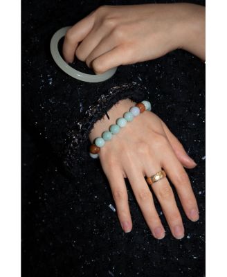 Pea — Beaded jade bracelet