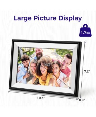 10.1" WiFi Frameo Digital Picture Frame - 32GB Built in Storage