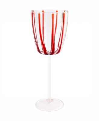 Nuovo Stripe Wine Glass