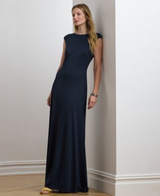 即発☆Ralph Lauren Chain-Trim Stretch Jersey Gown Amazon.com: Lauren Ralph Lauren Women's Chain-Trim Stretch