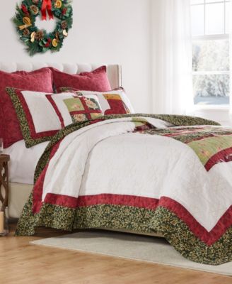 Christmas Tree Holiday 3-Pc. Quilt Set, King