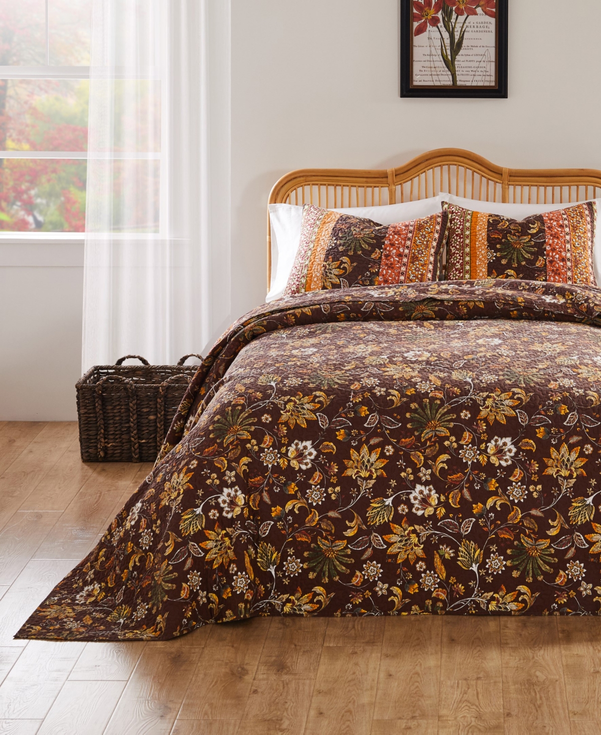 Greenland Home Fashions Greenland Home Audrey Classic Bedspread Sets In Chocolate