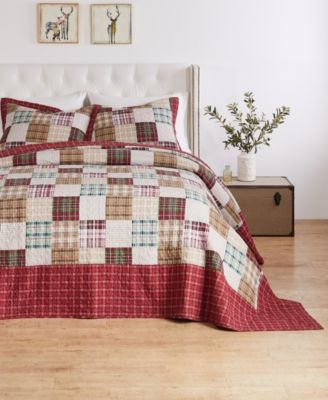 Oxford Traditional Plaid 3-Pc. Bedspread Set, Queen