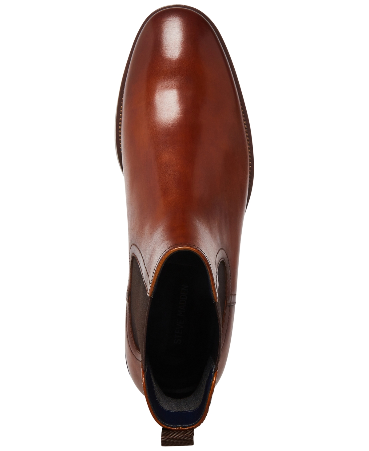Steve Madden Men's Sverne Chelsea Boots In Tan Leather