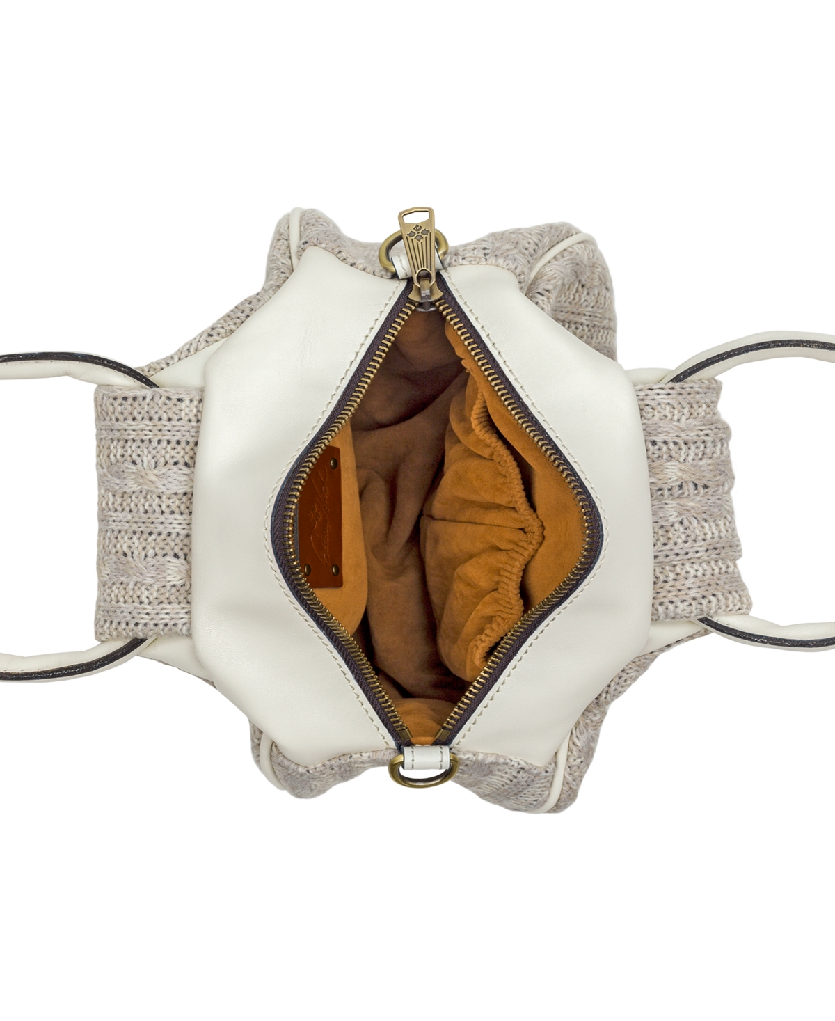 Shop Patricia Nash Milburn Knitted Crossbody Bag In Gray