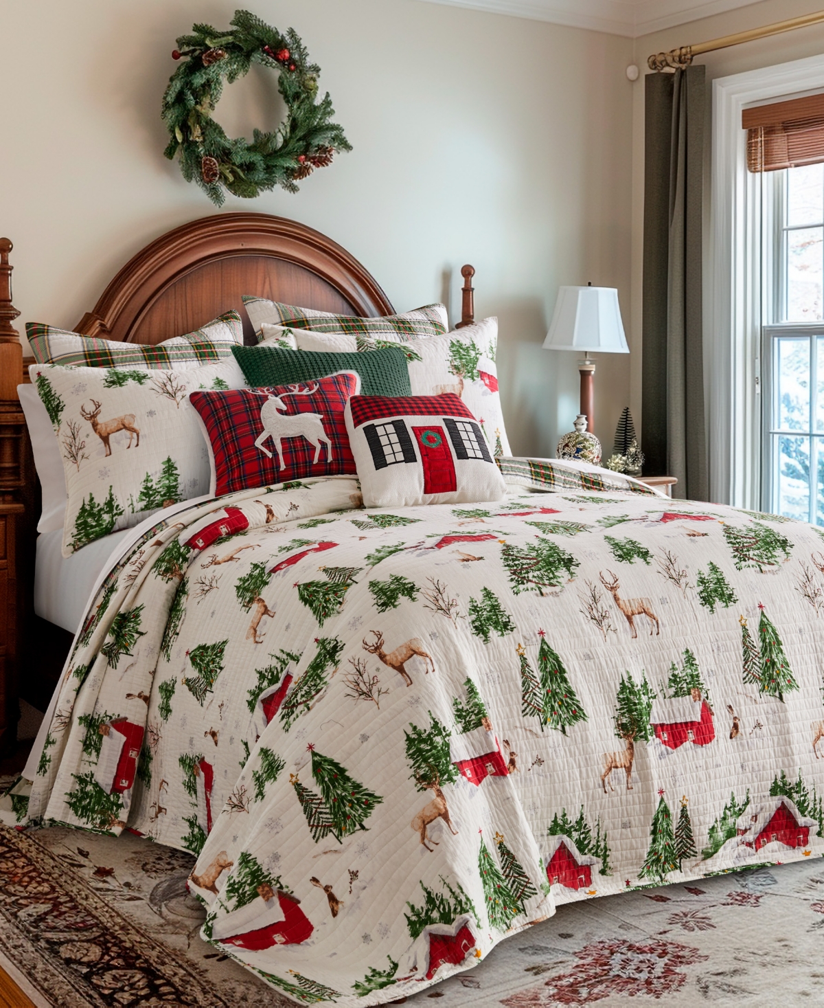 Levtex Tatum Pines Reversible 2-pc. Bedspread Set, Twin/twin Xl In Green