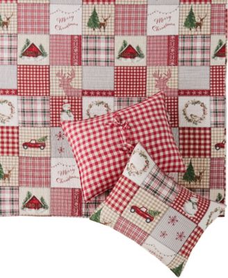 Home For Christmas Reversible 3-Pc. Bedspread Set, Queen