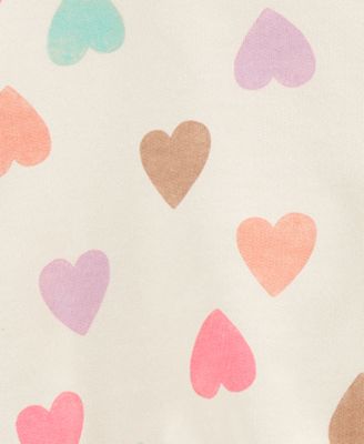 Baby Girls Hearts Pullover Top, Bodysuit & Flare Pants