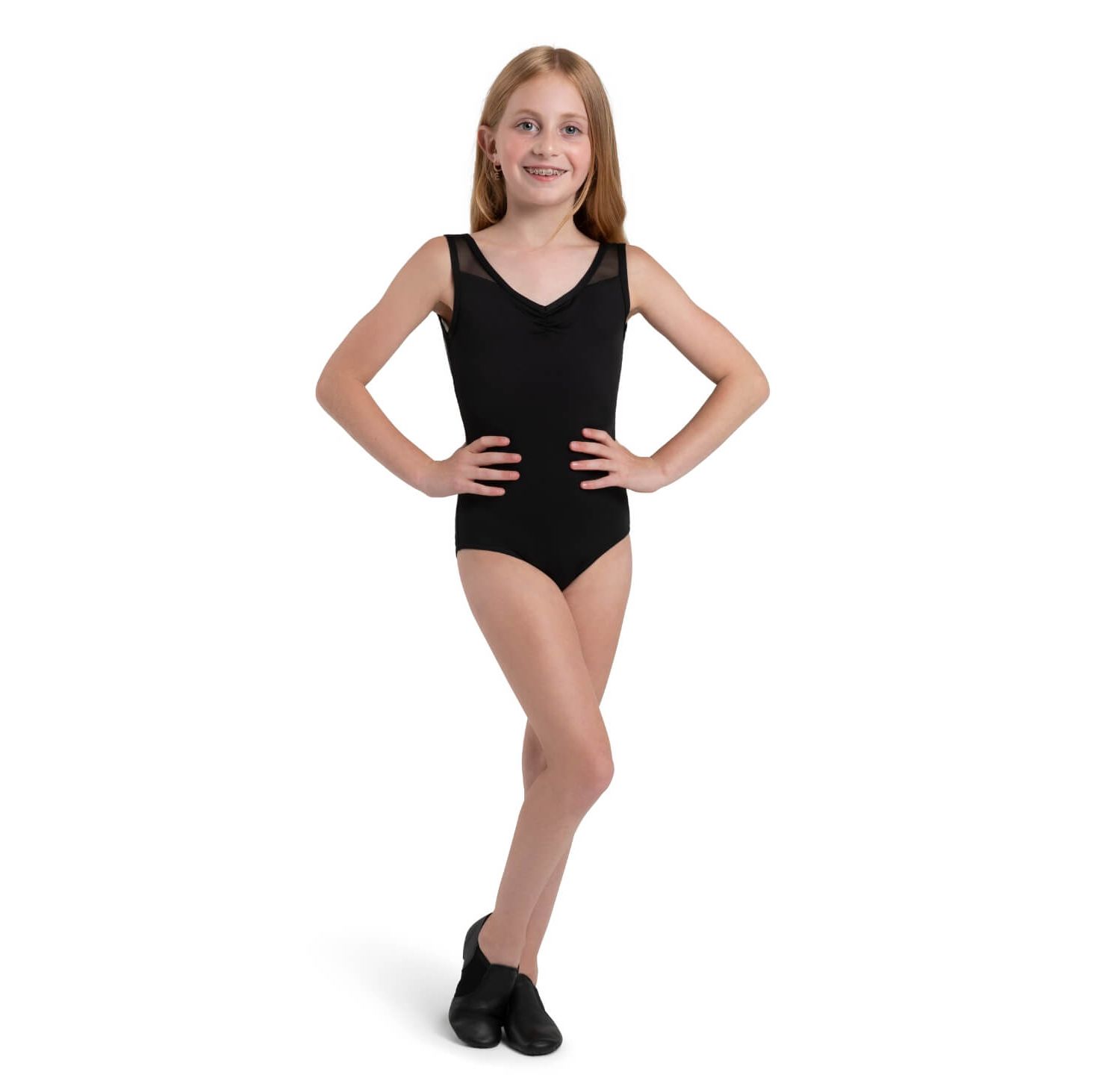 Girls E-Series Wide Jazz Slip On Shoes
