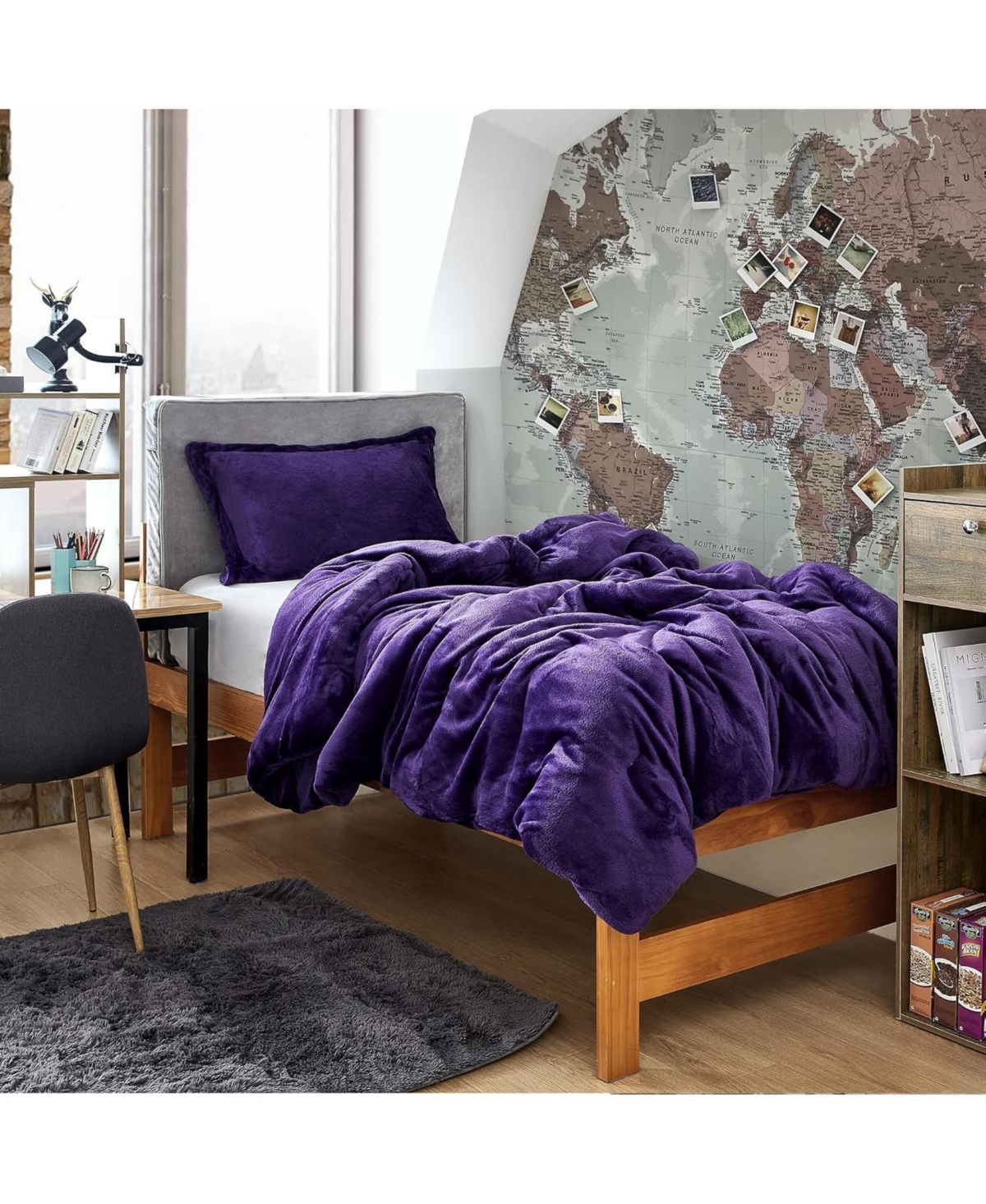 Coma Inducer Oversized Comforter Set - Me Sooo Comfy -- Purple reign