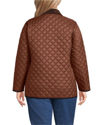 Plus Size Reversible Barn Quilted Insulated Jacket