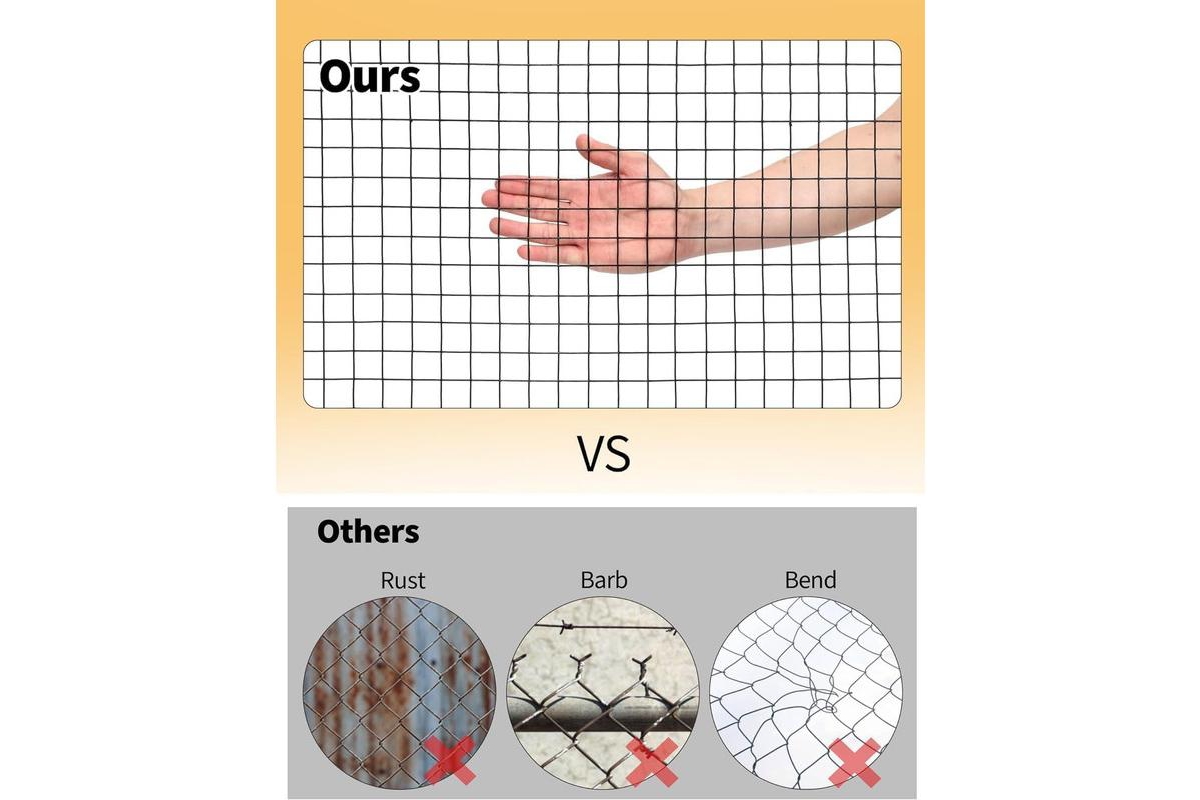 gaomon Hardware Cloth 1/2 Inch, Chicken Wire Fencing, Galvanized Wire Mesh Roll, Raised Garden Bed Supports Wire Mesh Fence