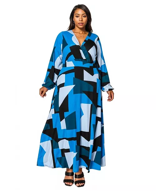 women's plus size bellaire maxi dress