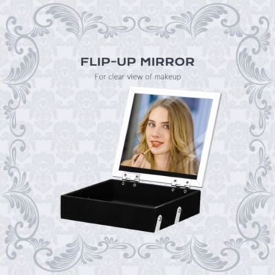 Makeup Train Case Cosmetic Organizer