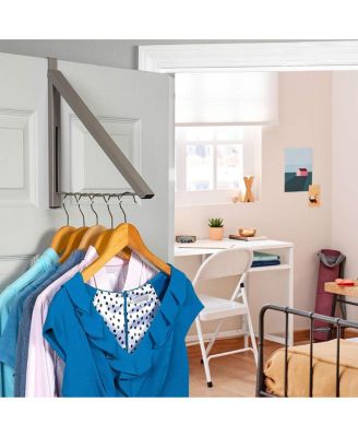 Over The Door Hanger - Single Hanger Collapsible for Clothes & Towels Ideal for Bathrooms, Dorm Rooms