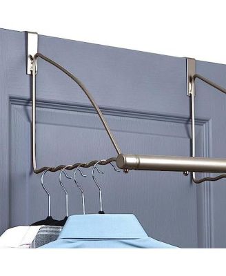 Over The Door Hanger Expandable Rod for Clothes, Towels.