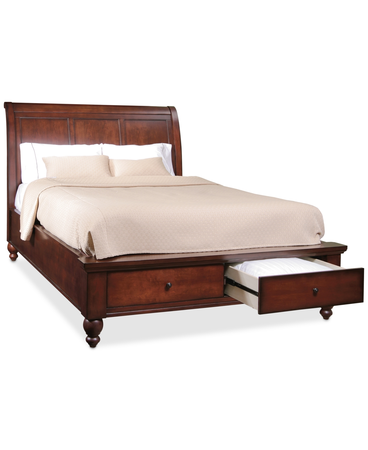 Cambridge Sleigh Storage Bed 3pc Set (Bed + Chest + Nightstand)