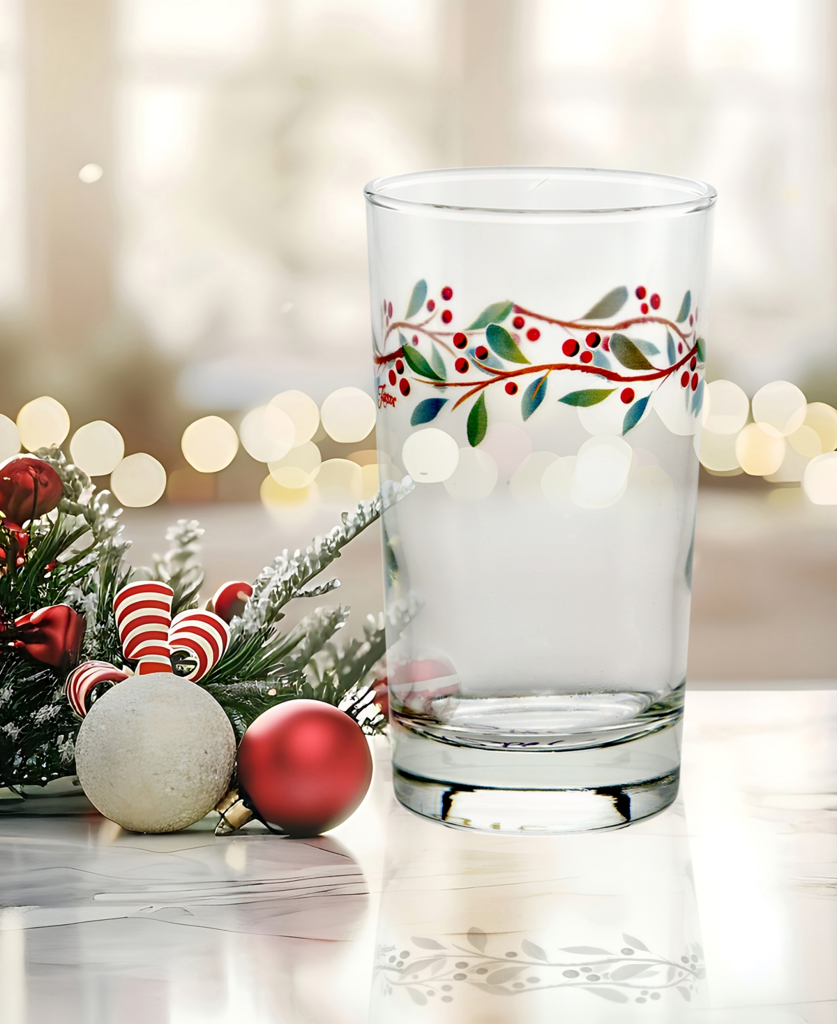 Fiesta Nutcracker Holly Juice Glass, Set Of 4 In Multi