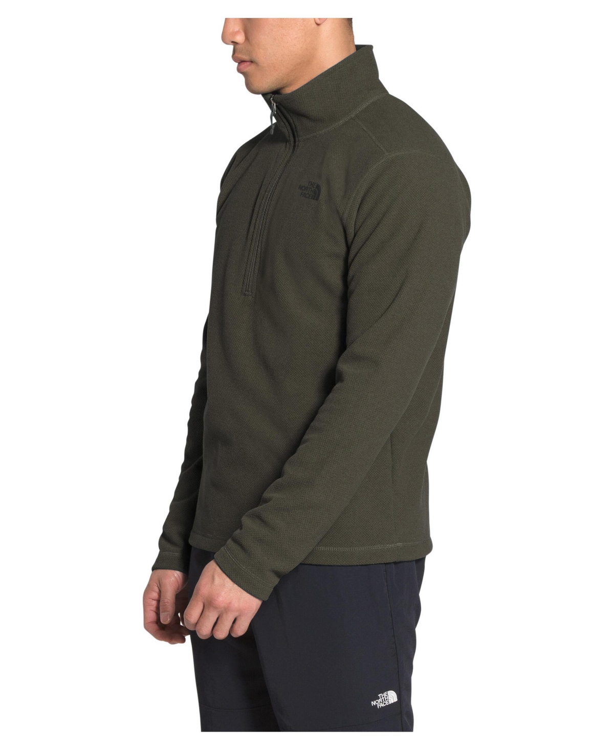 THE NORTH FACE MEN'S TEXTURED CAP ROCK 1/4 ZIP PULLOVER SWEATSHIRT 