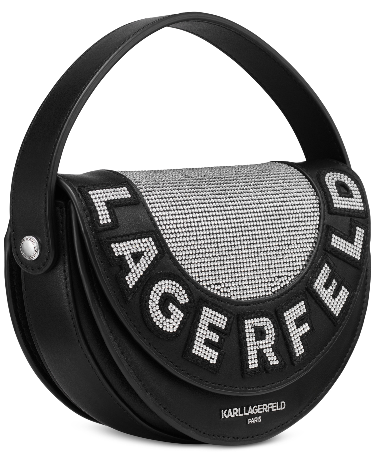 Karl Lagerfeld Paris Marlette Embellished Leather Crossbody
